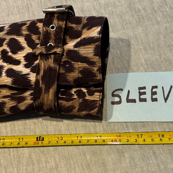 MICHAEL Michael Kors Leopard Print Trench Coat - Picture 10 of 15